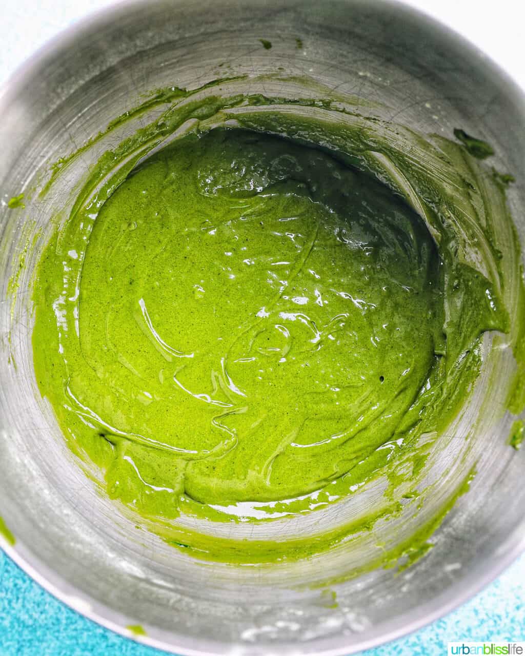 matcha cookie batter