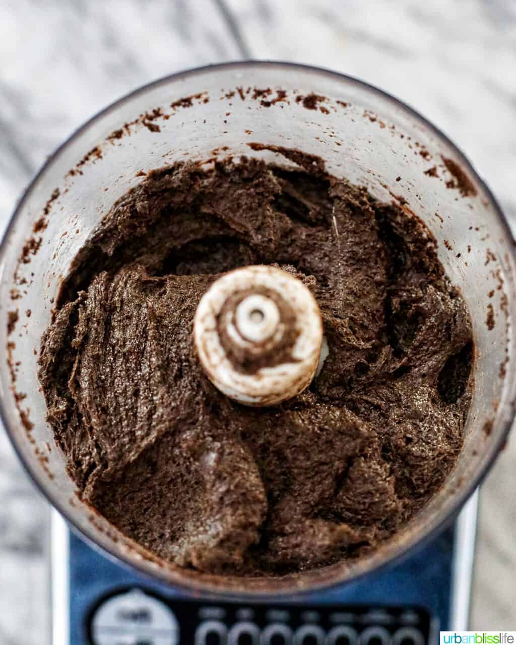 oreo truffle batter in food processor