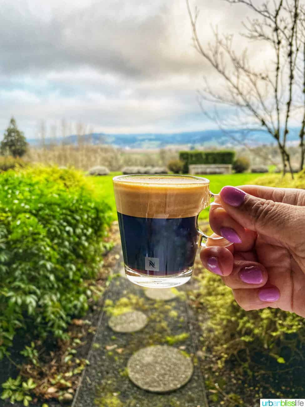 espresso at The Setting Inn Willamette Valley