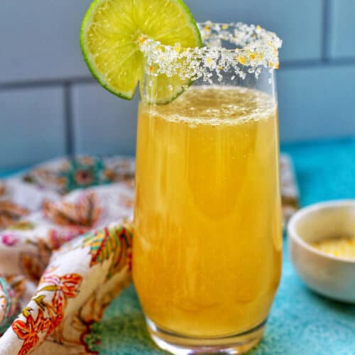 glass of champagne margarita