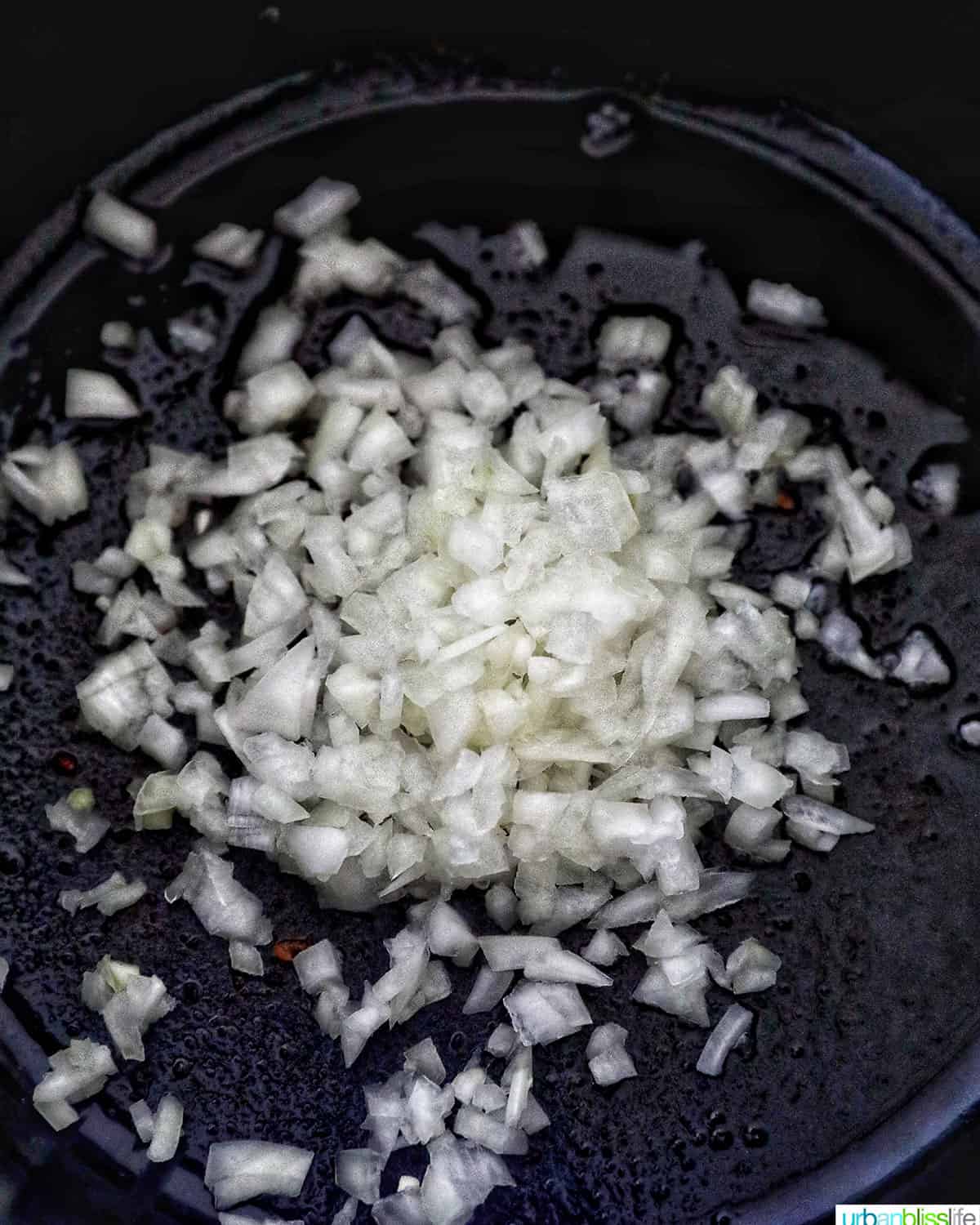 sauteing garlic and onions