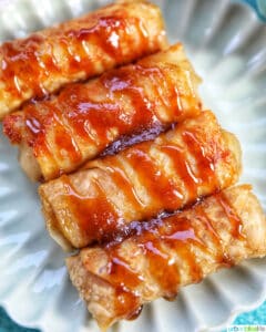 Filipino turon banana lumpia