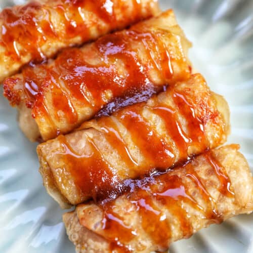 Filipino turon banana lumpia