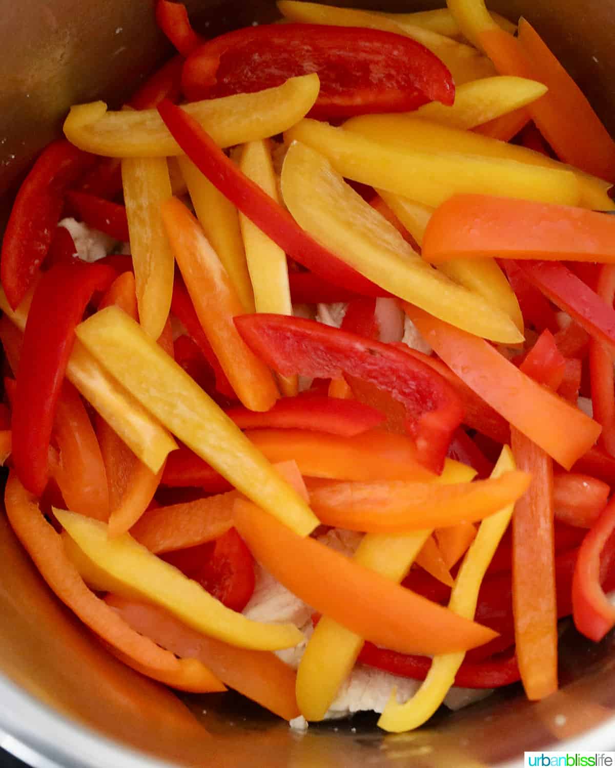 bell peppers in the instant pot / ninja foodi