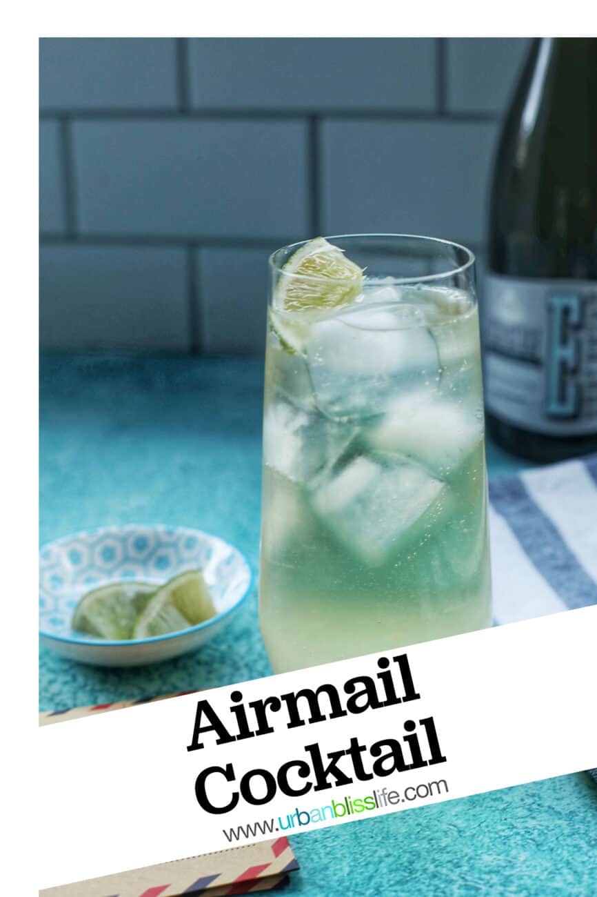airmail cocktail with title text overlay