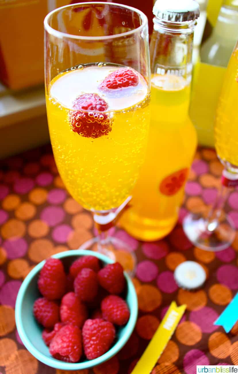 clementine sparkling wine cocktail