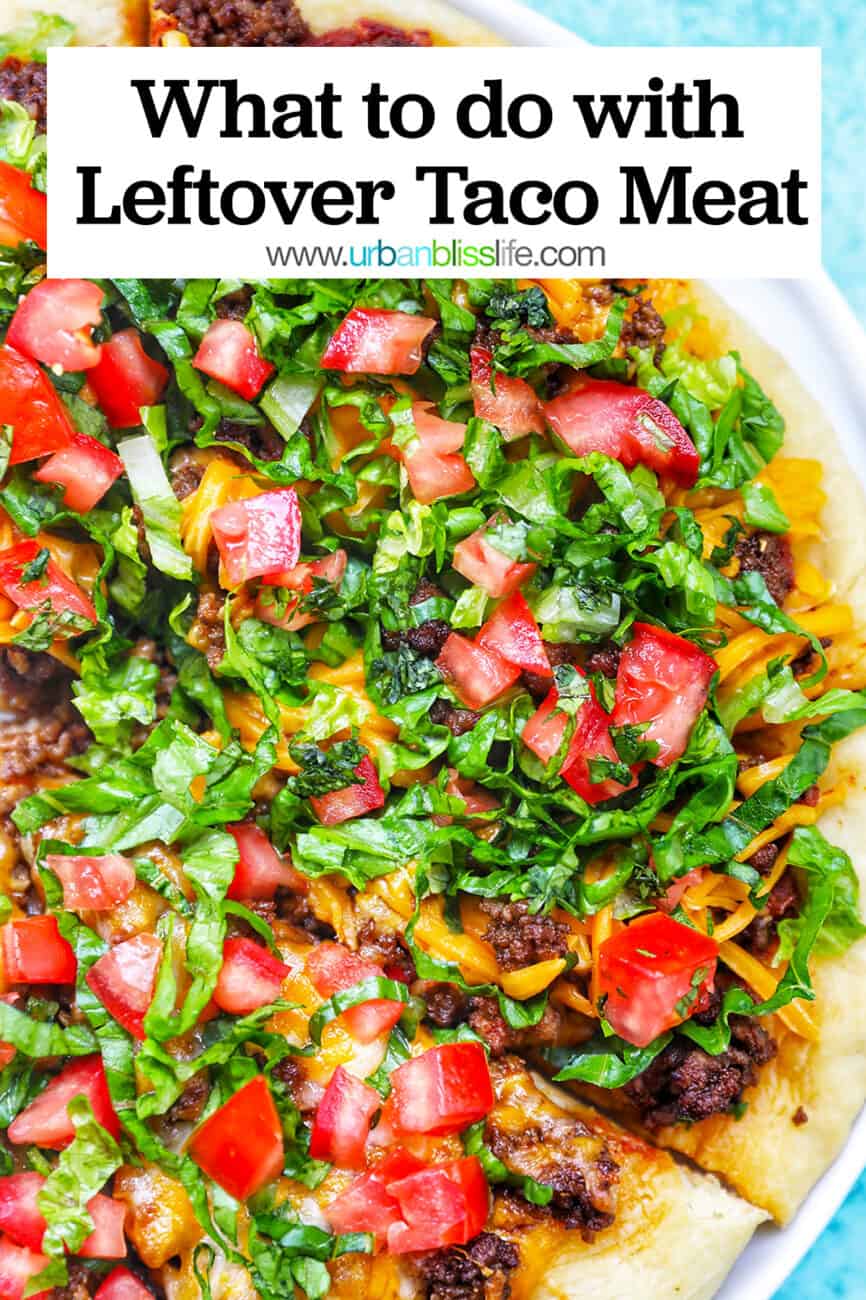 what to do with leftover taco meat with title text overlay