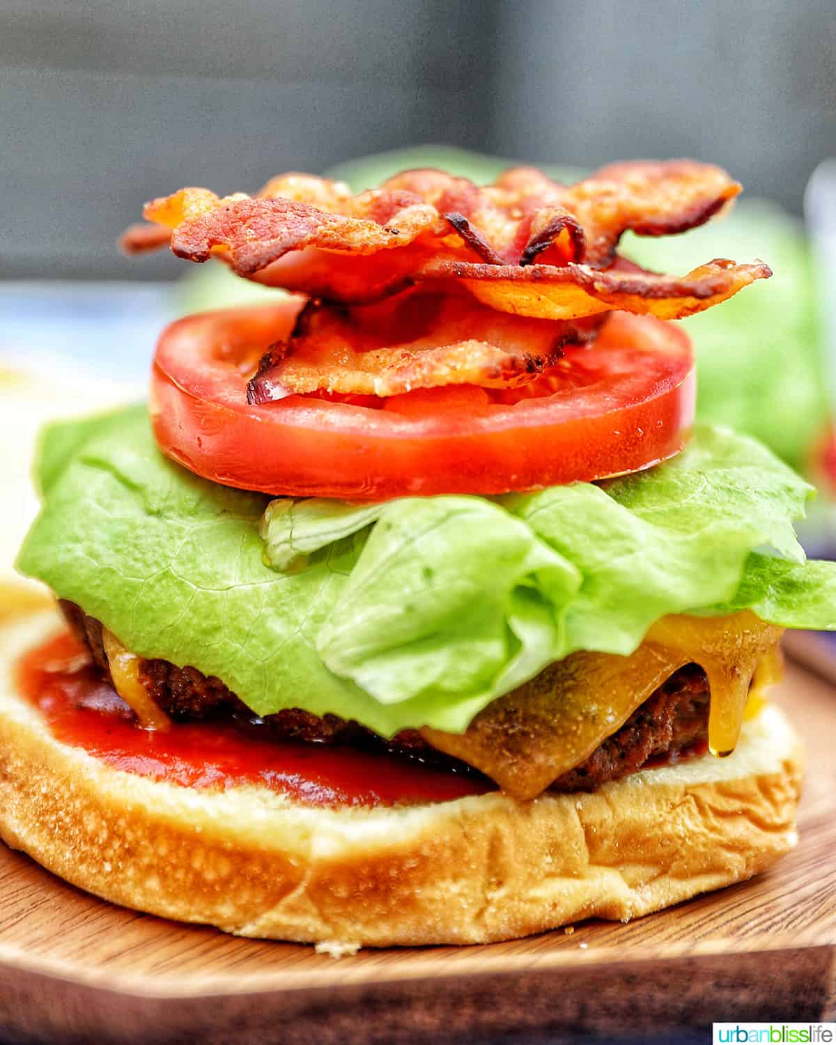 building a BBQ bacon burger