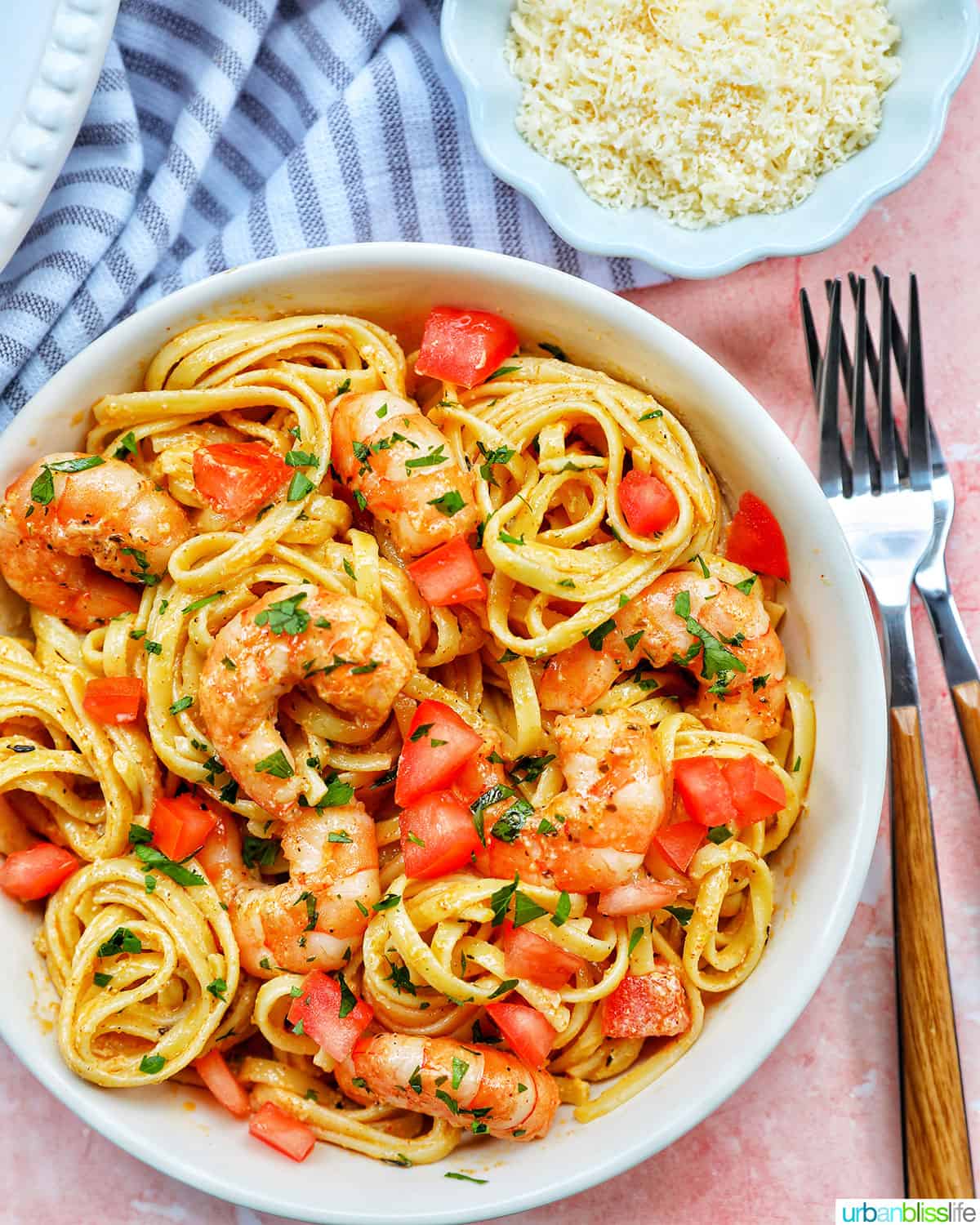 bowls of Cajun Shrimp Pasta