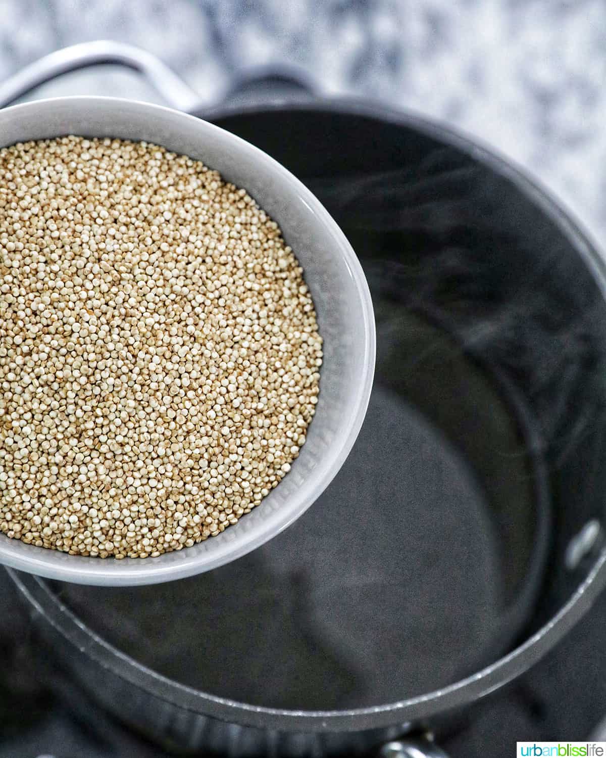 adding quinoa