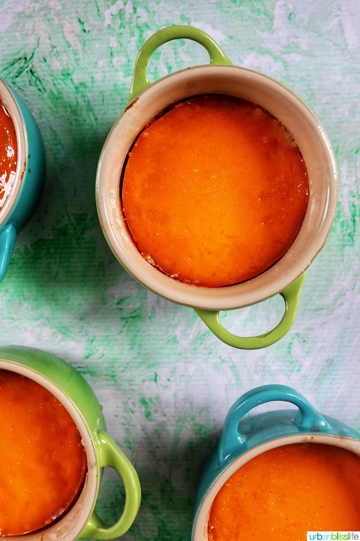 filipino leche flan in ramikins