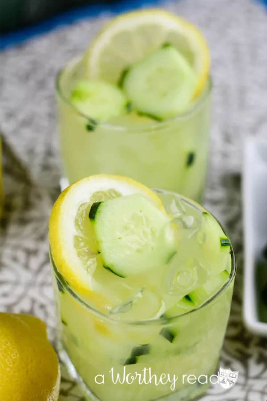 lemon and cucumber lemonade vodka