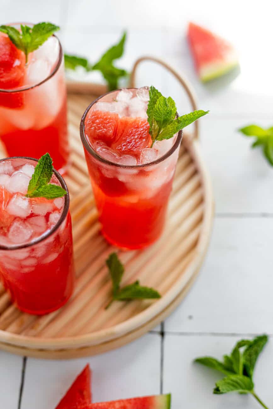 watermelon mint cocktail