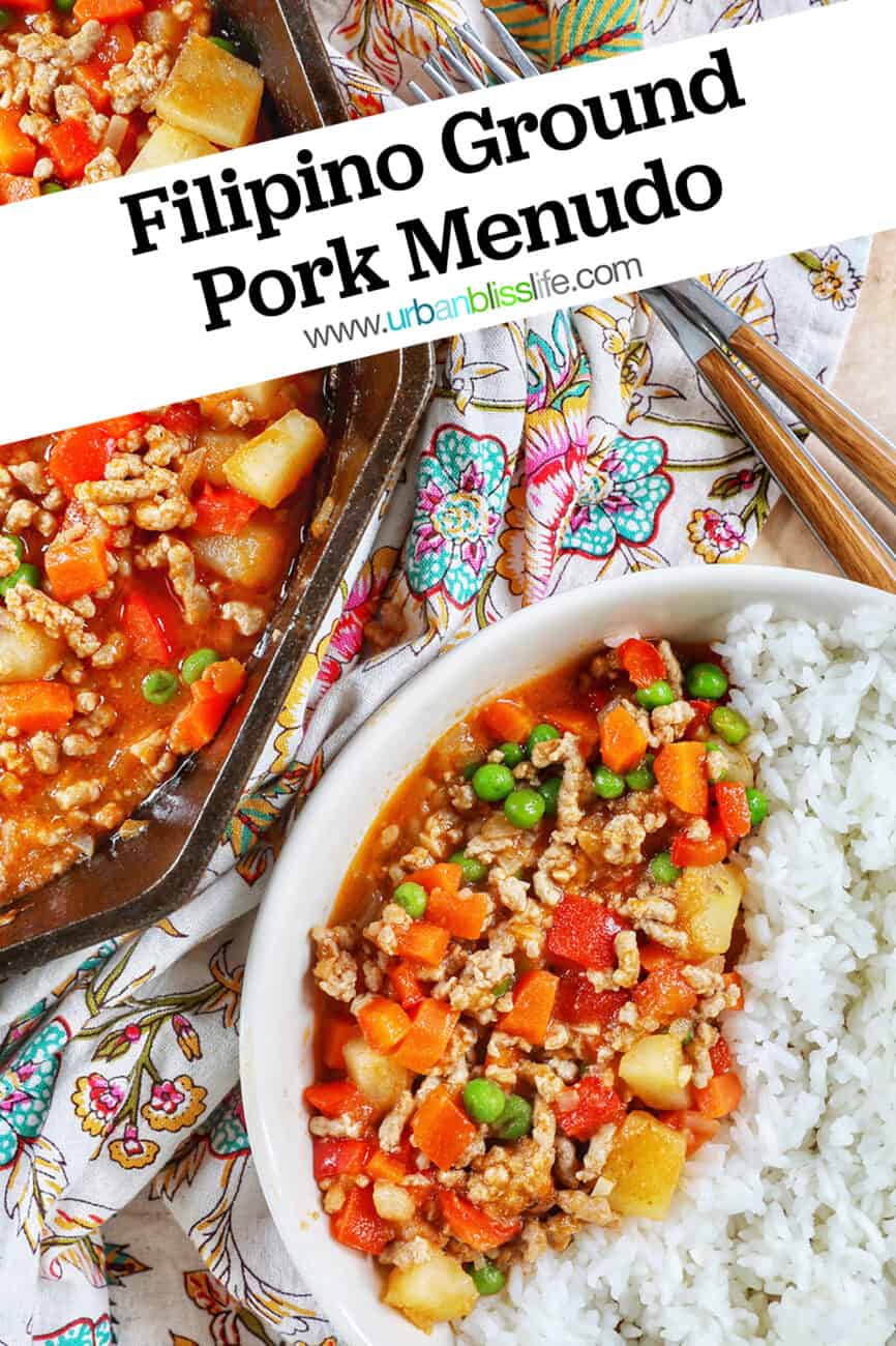 Filipino Ground Pork Menudo