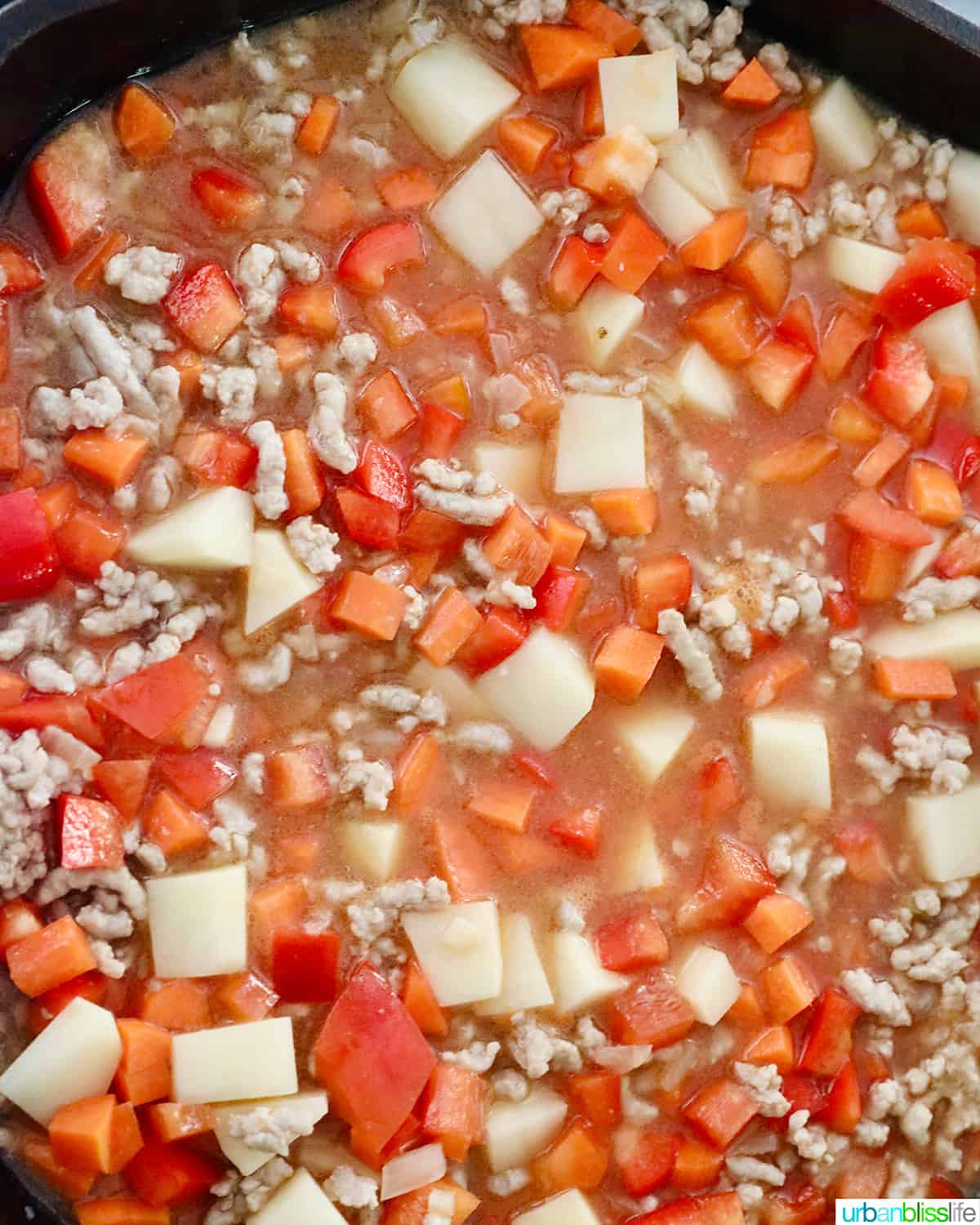 sauce added to menudo