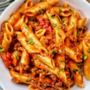 dairy free ground beef pasta.