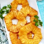 air fryer pineapple slices.