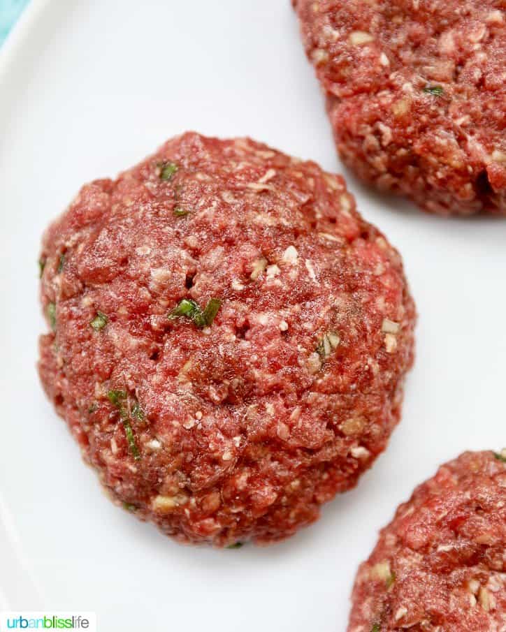 formed asian burger patties