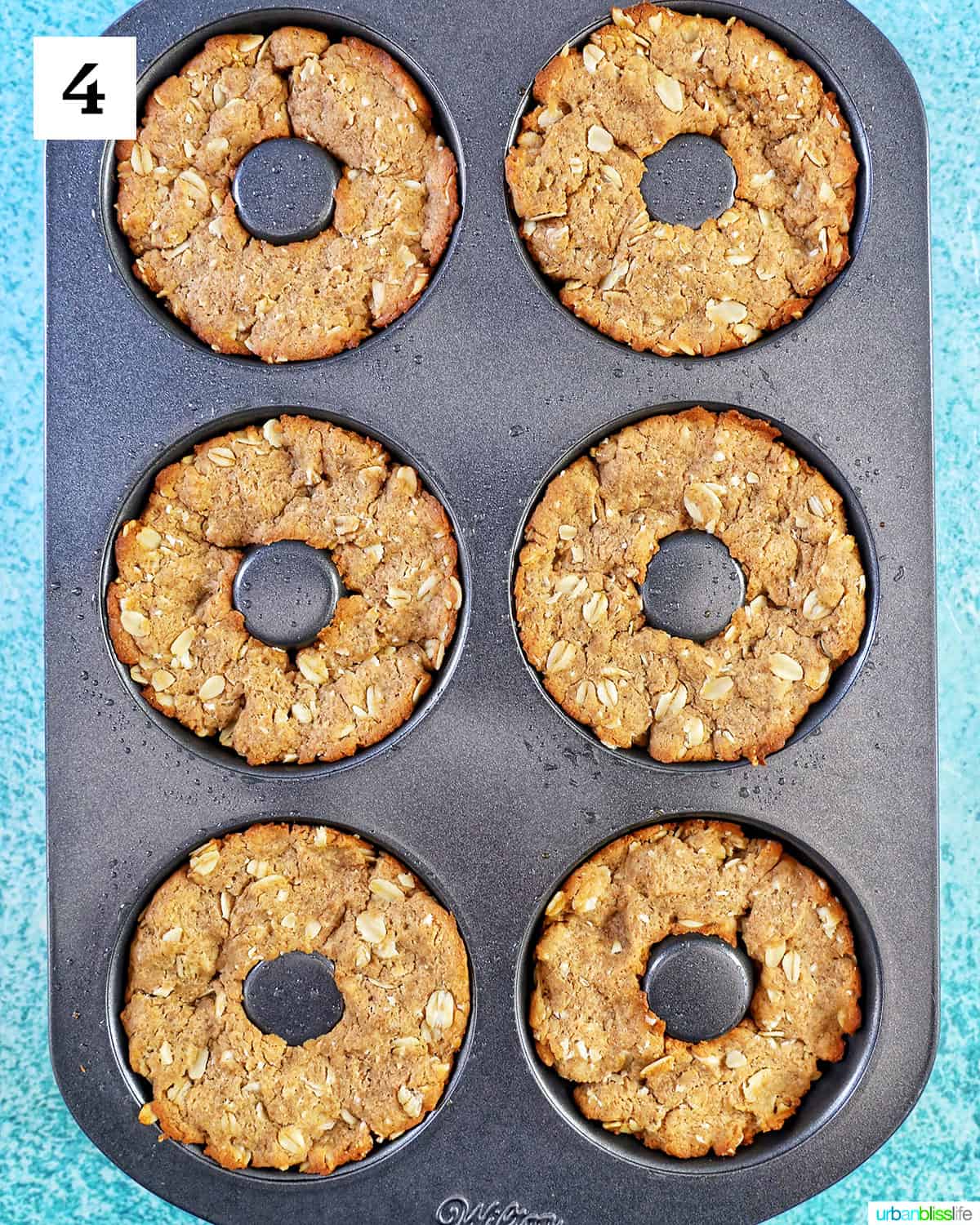 donut pan filled with dog donuts.