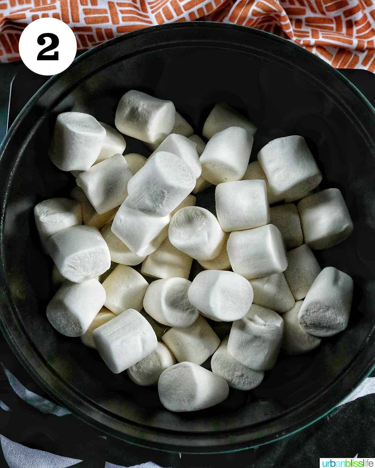 marshmallows in a dutch oven.