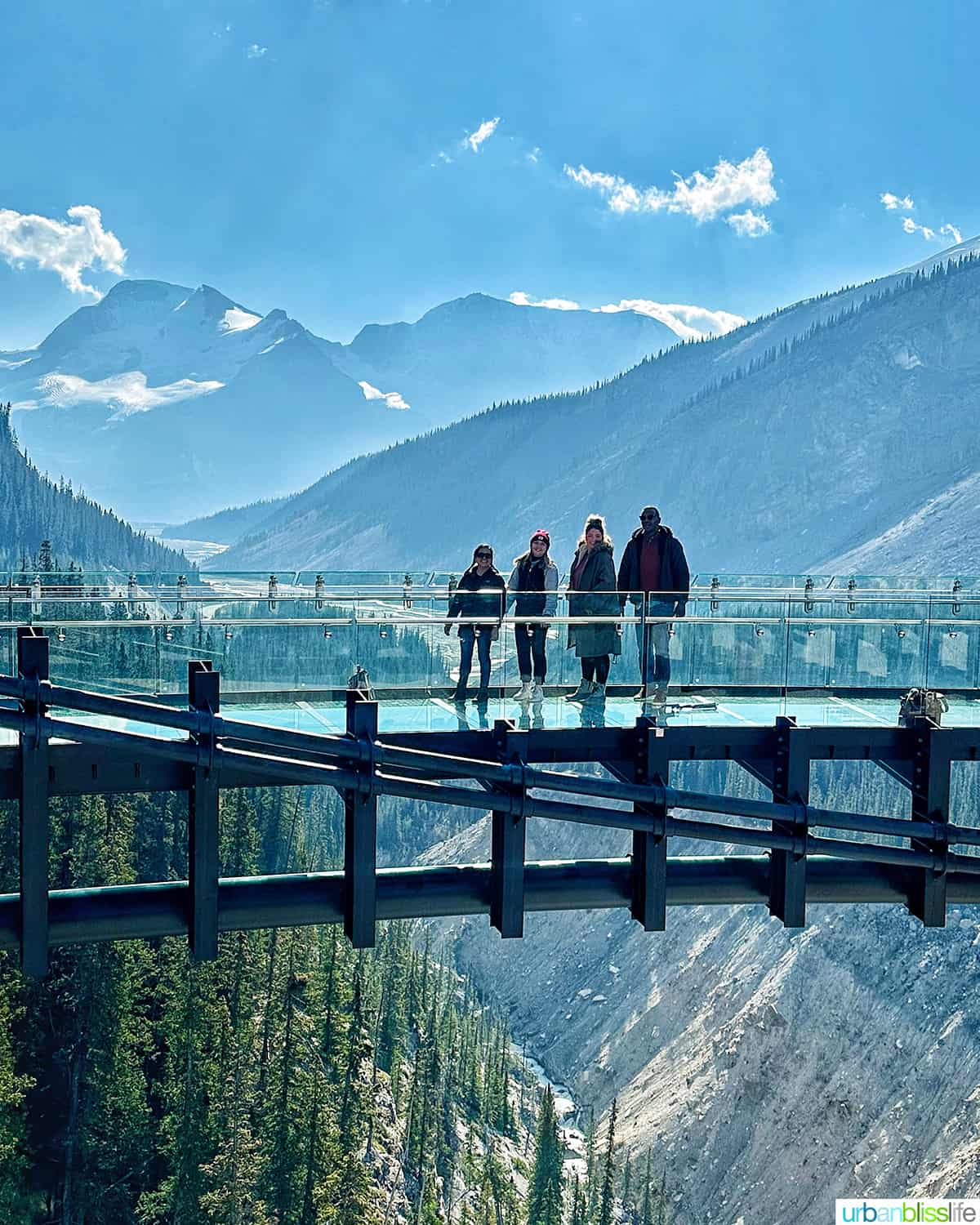 icefield skywalk in Jasper National Park in Canada.
