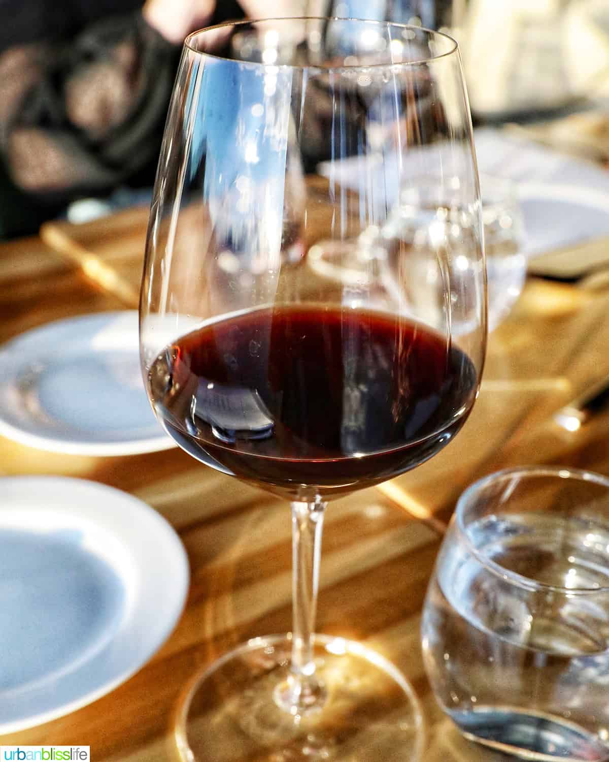 Indigenous Wine Pinot Noir at Sky Bistro in Banff Canada.