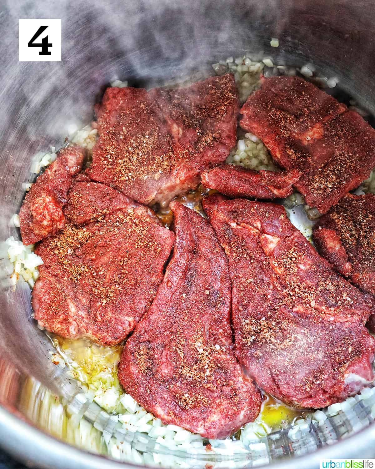 seasoned beef in the instant pot.