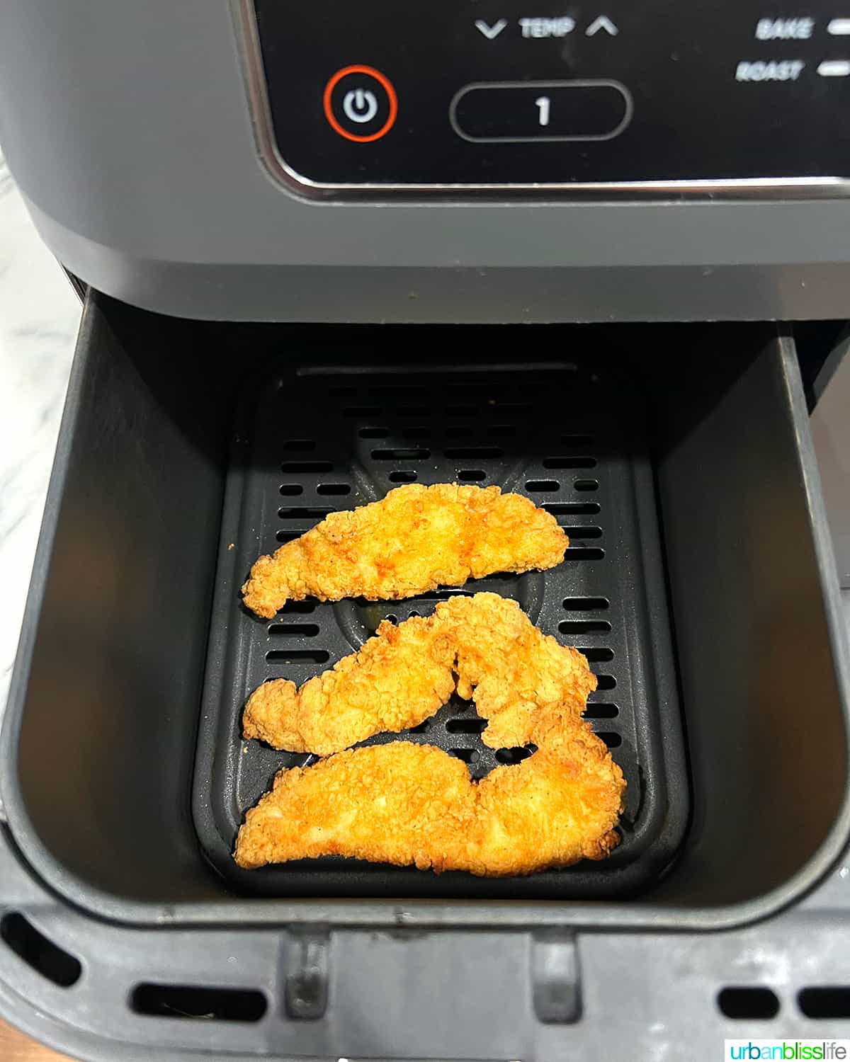 frozen chicken tenders cooked air fryer basket