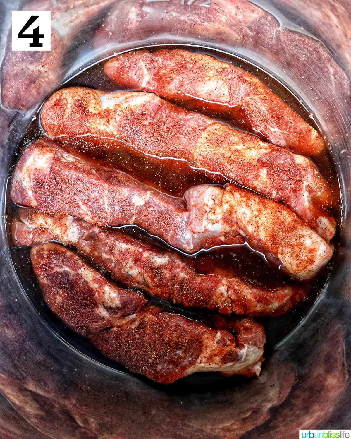 country style ribs in an instant pot bowl.
