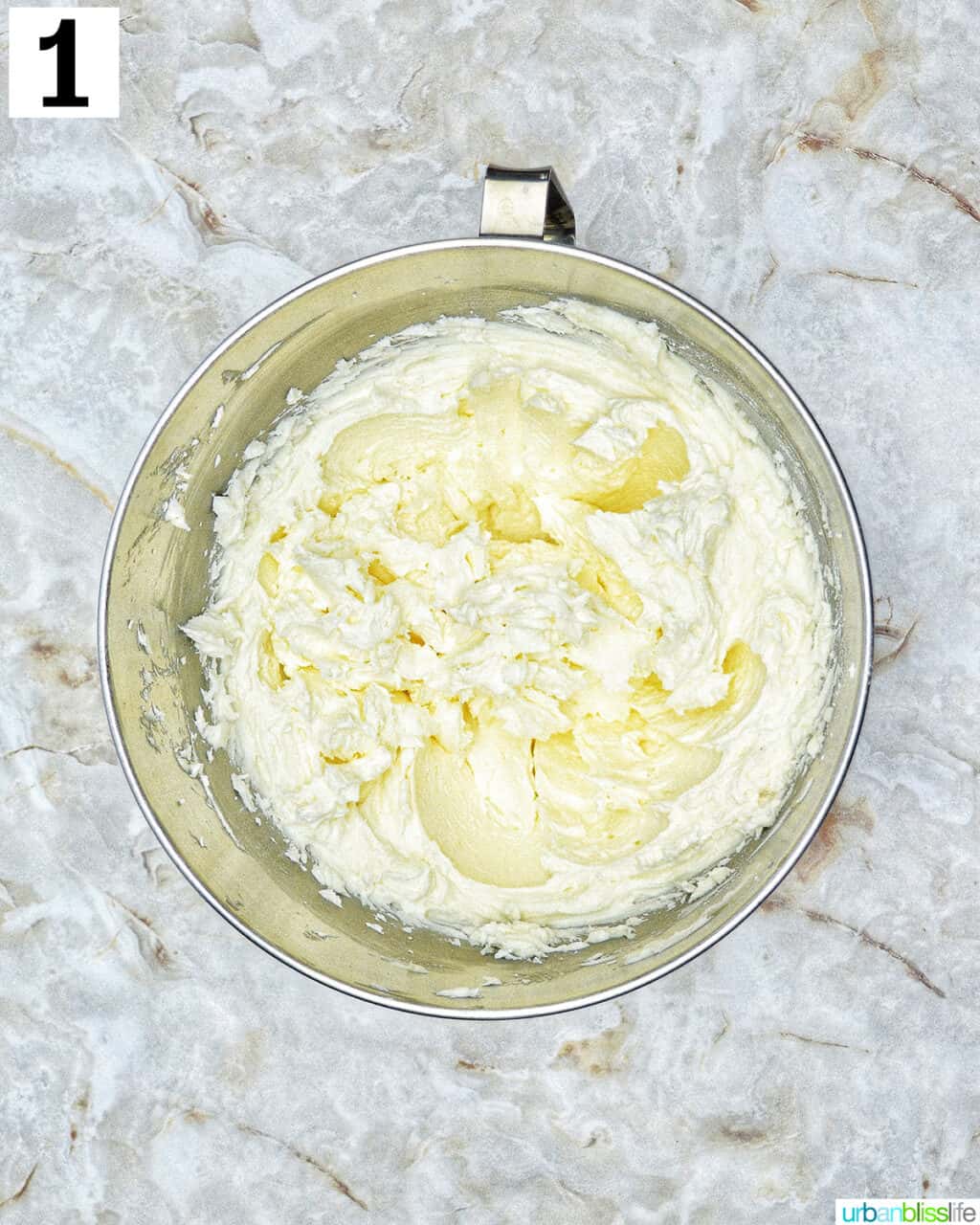 cupcake frosting in a bowl.
