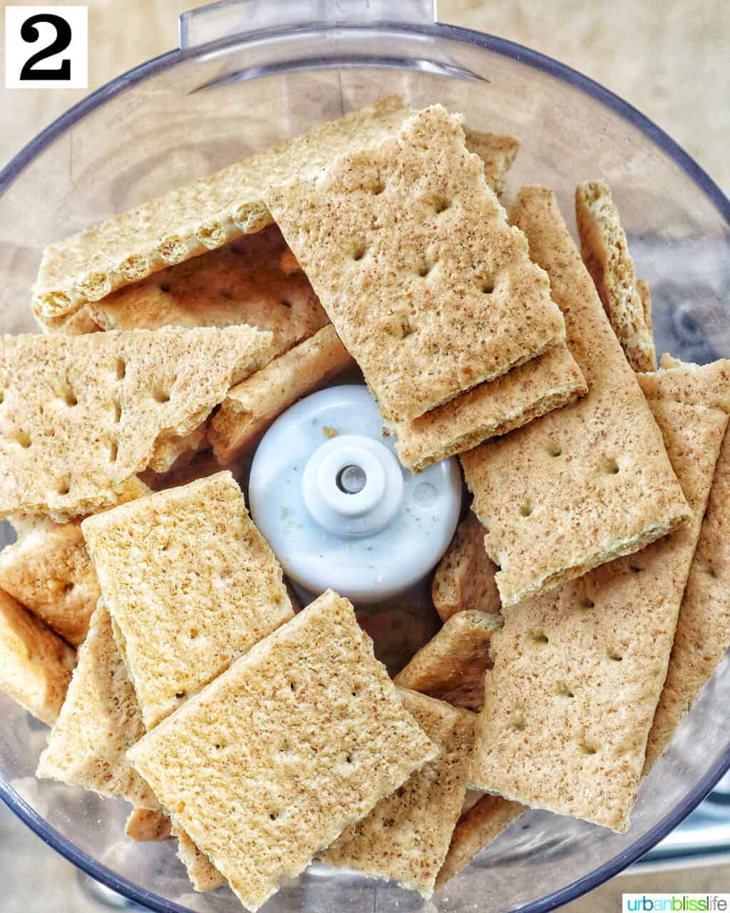 graham crackers in a food processor.