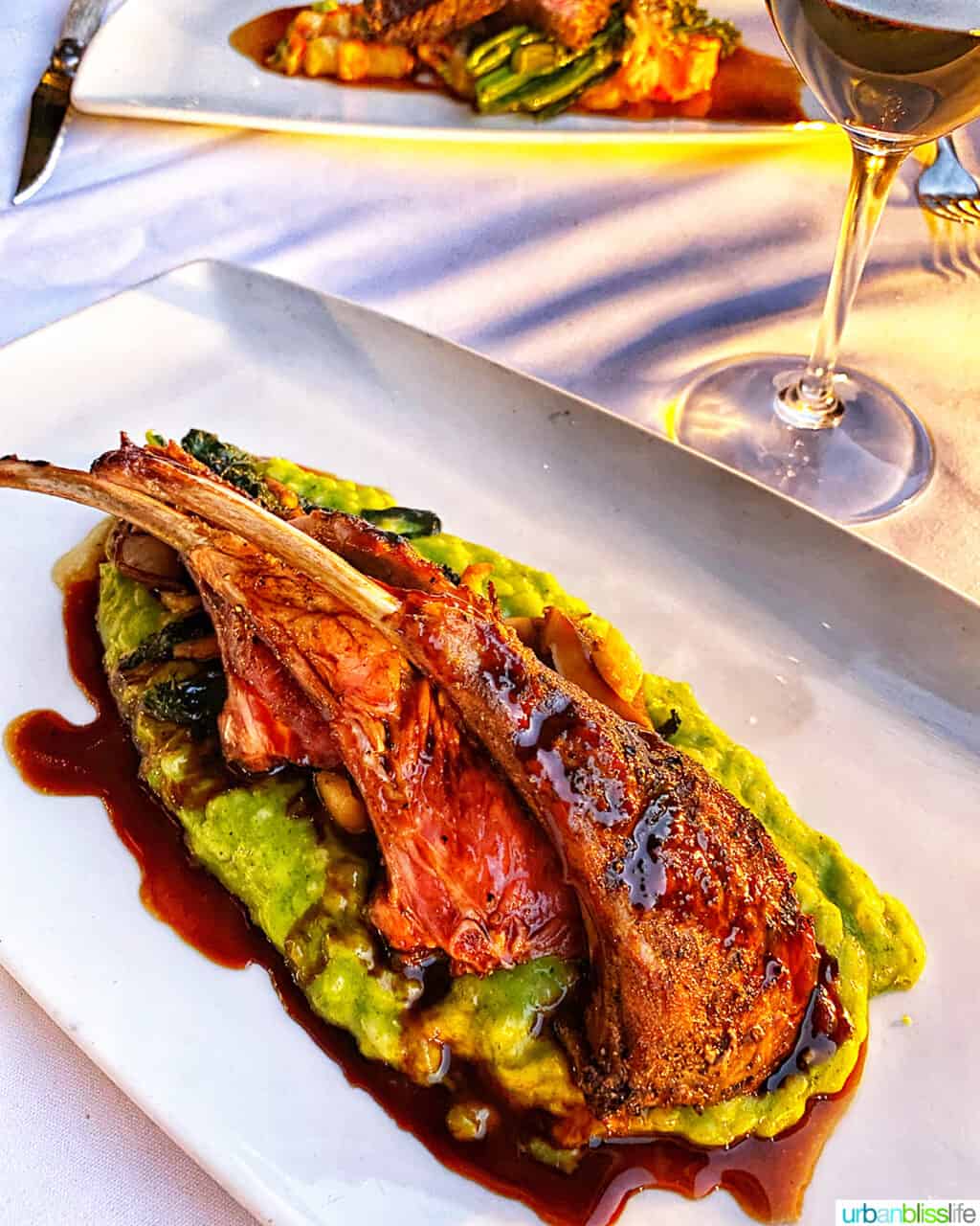 lamb at bouchon in santa barbara, california