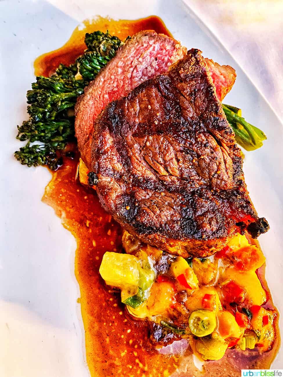 ribeye steak at bouchon in santa barbara, california