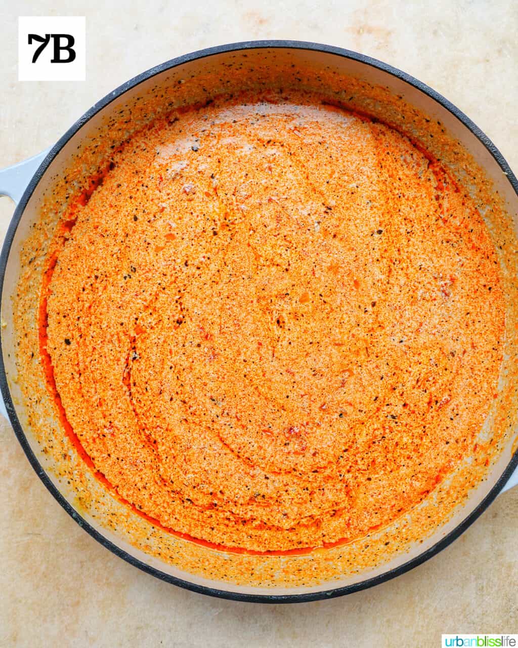 sun-dried tomato cream sauce in a large skillet.