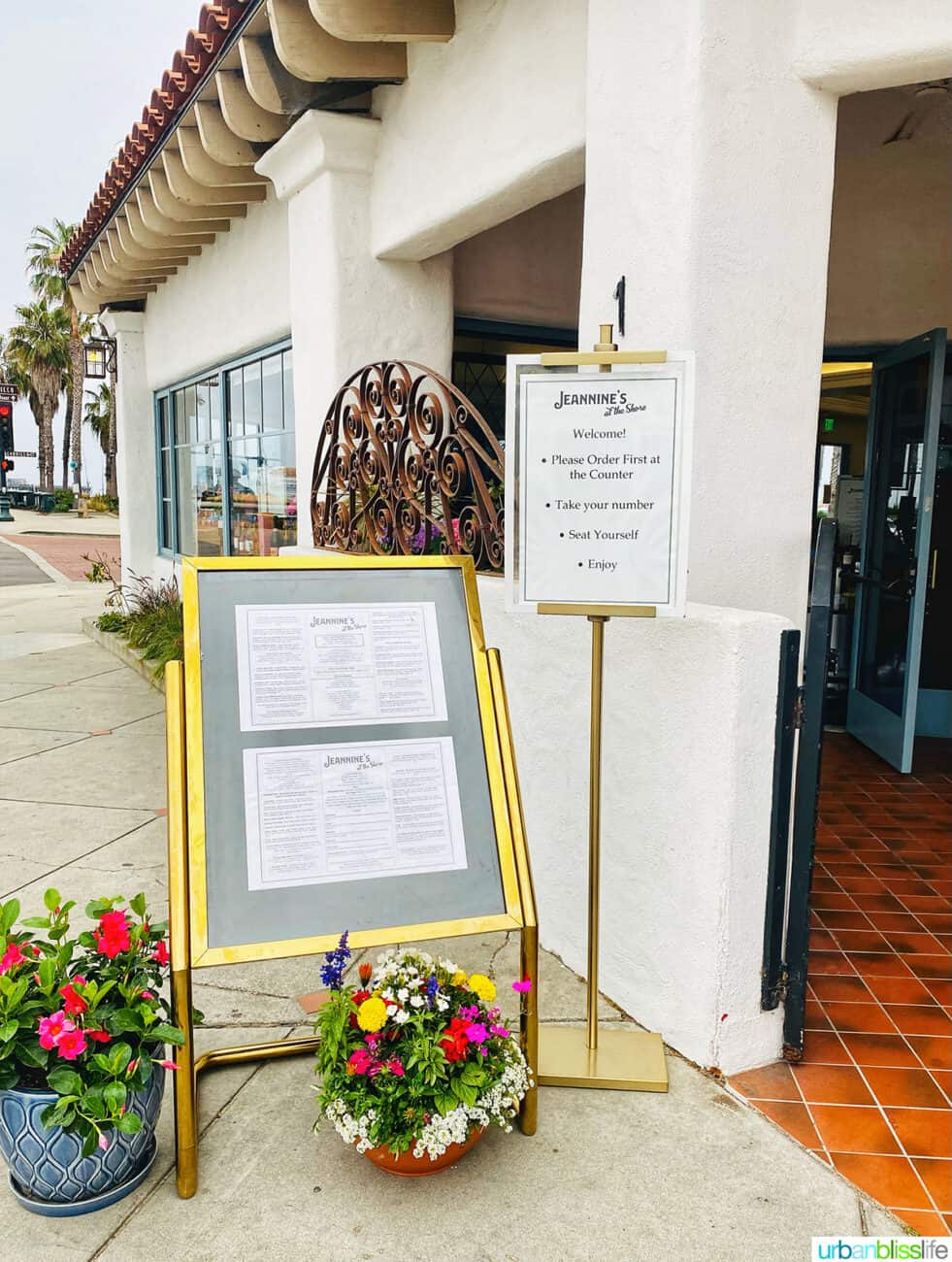 outside at jeannine's in santa barbara