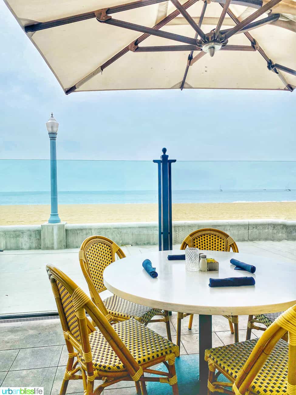 beach view at reunion kitchen and drink in santa barbara