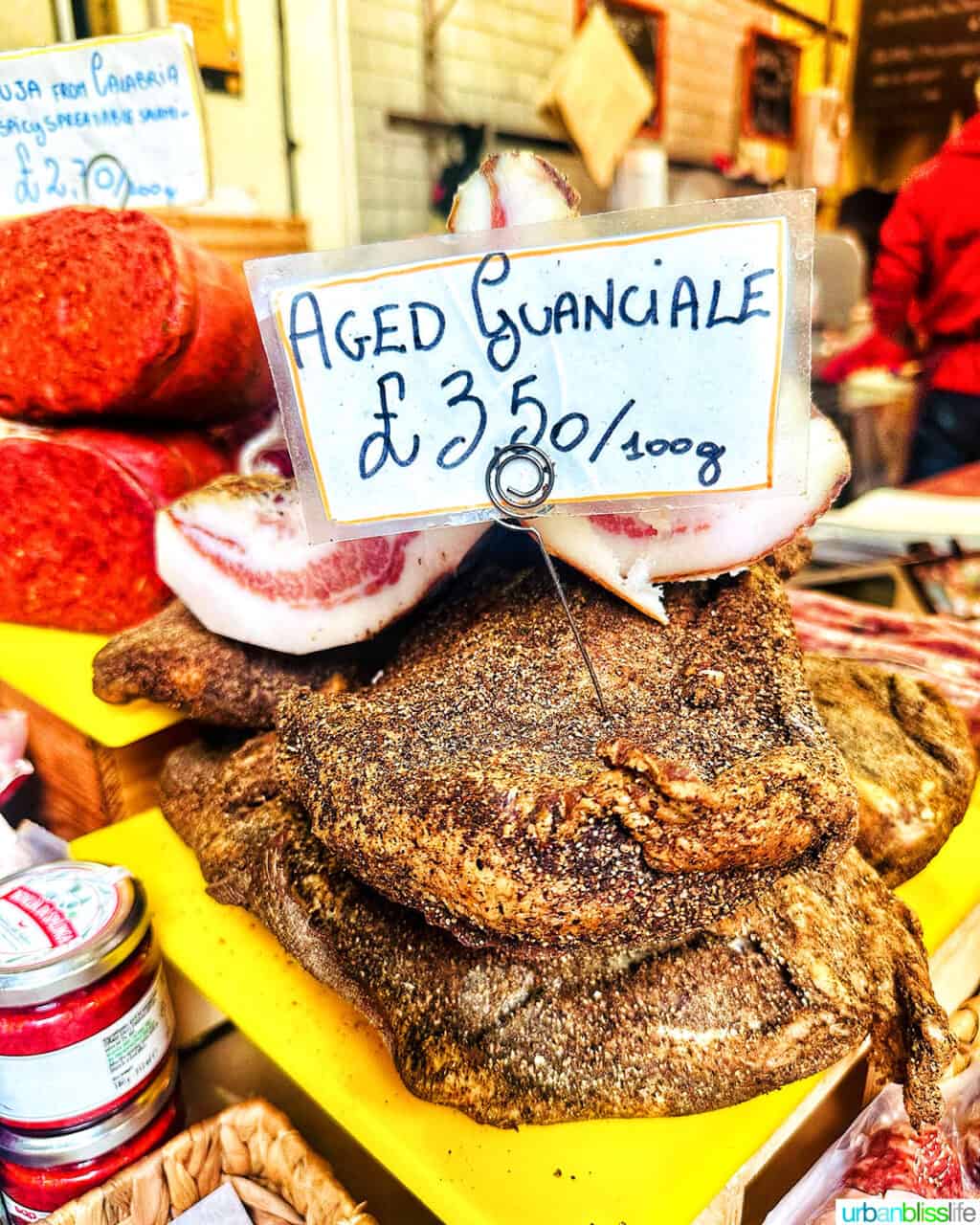 guanciale at borough market london