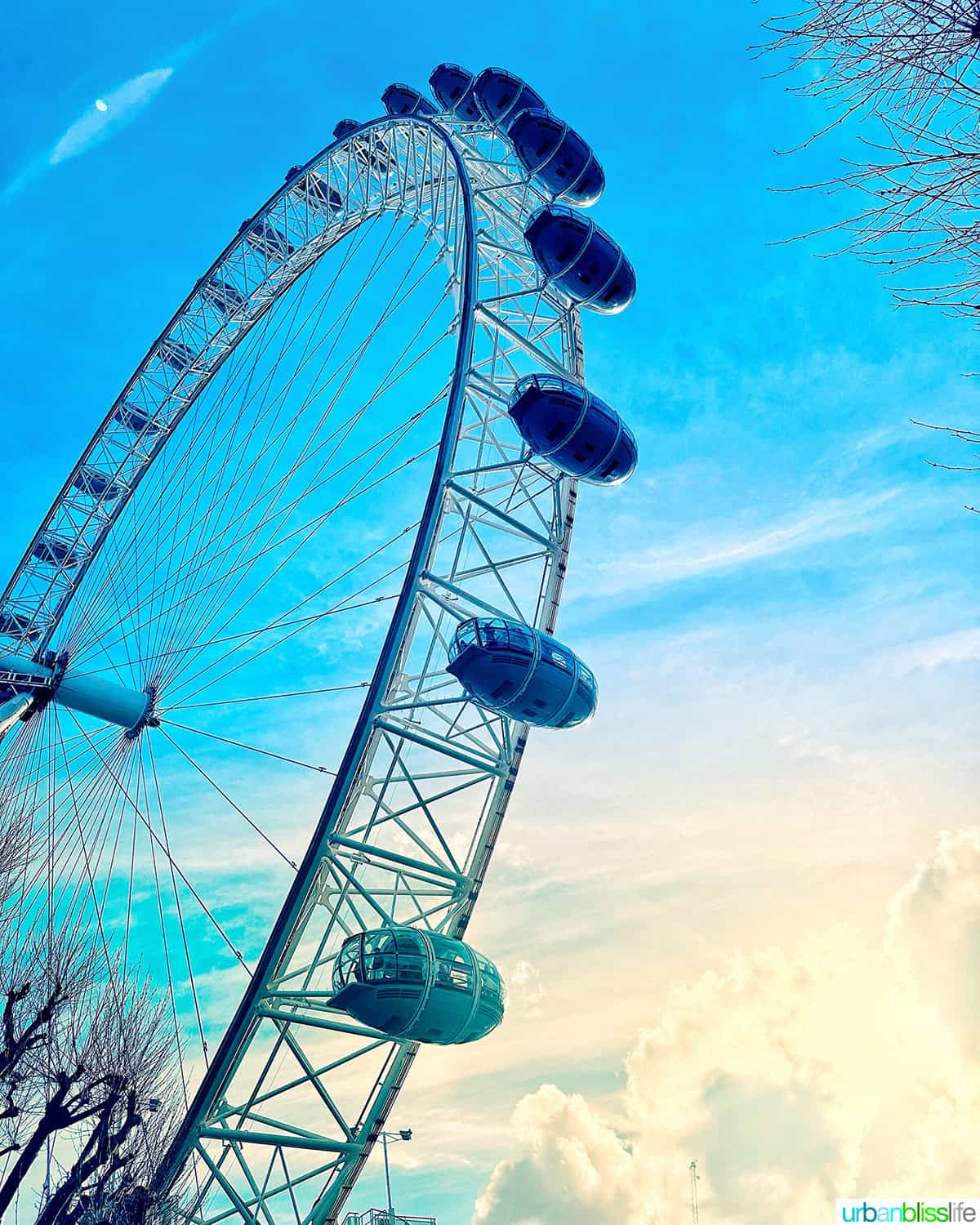 london eye from below