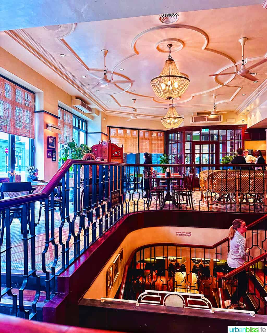 interior at dishoom london