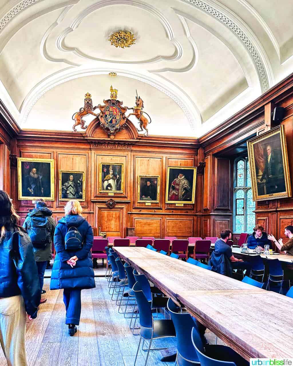 dining room in an oxford college