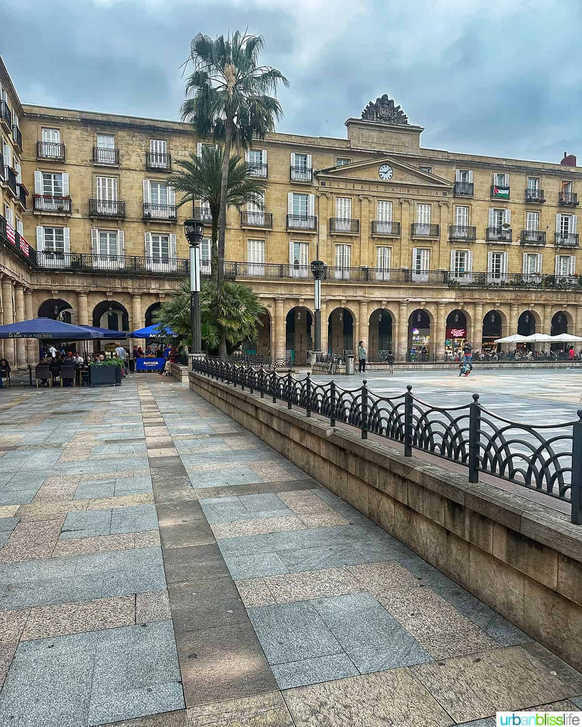 Plaza Nueva in Bilbao's Casca Viejo Old Town.