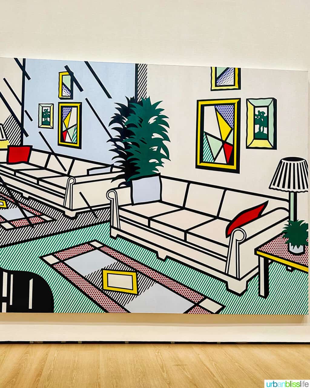 Lichtenstein's painting in the Guggenheim Museum Bilbao.