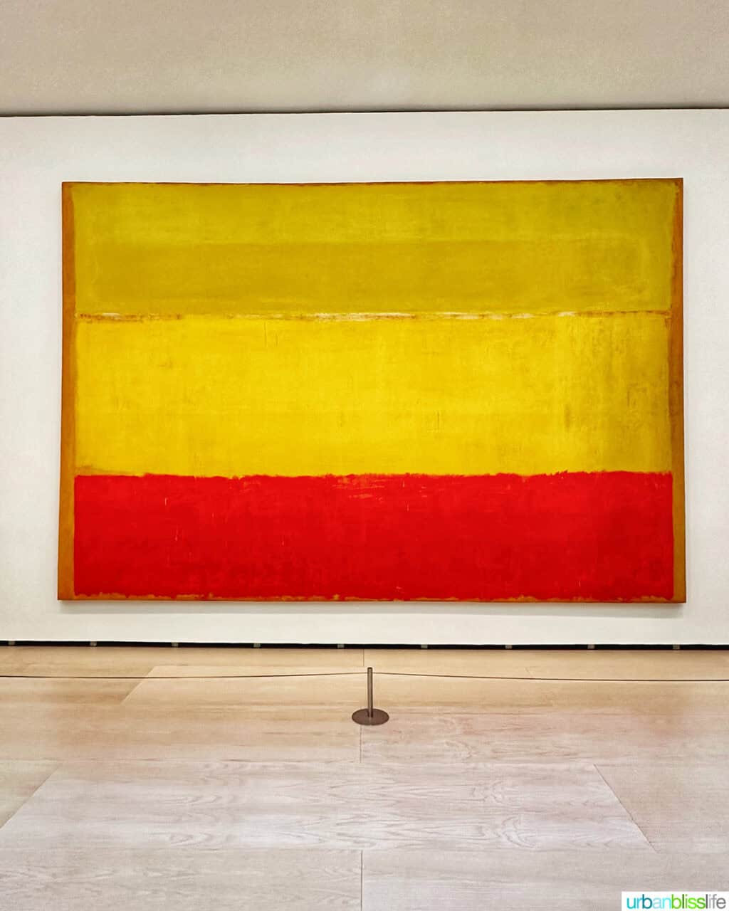 Mark Rothko painting in the Guggenheim Museum Bilbao.