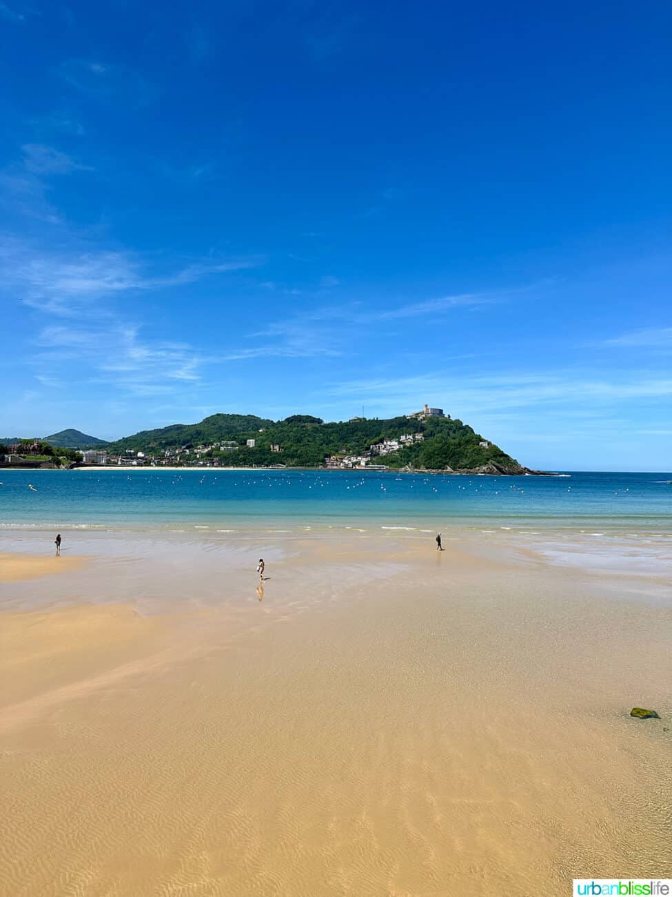 la concha beach in san sebastian spain