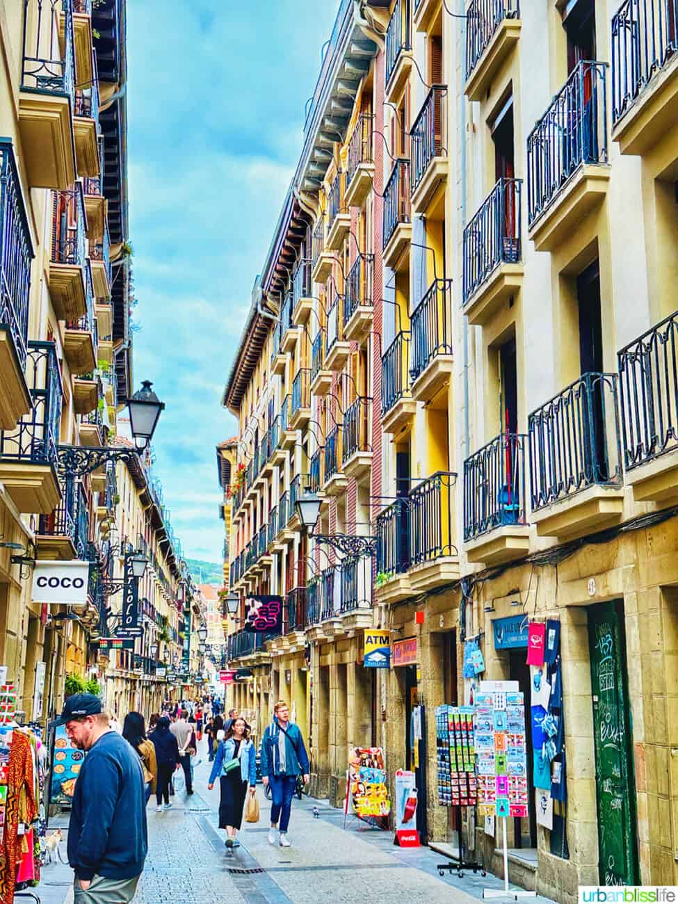 old town San Sebastian Spain