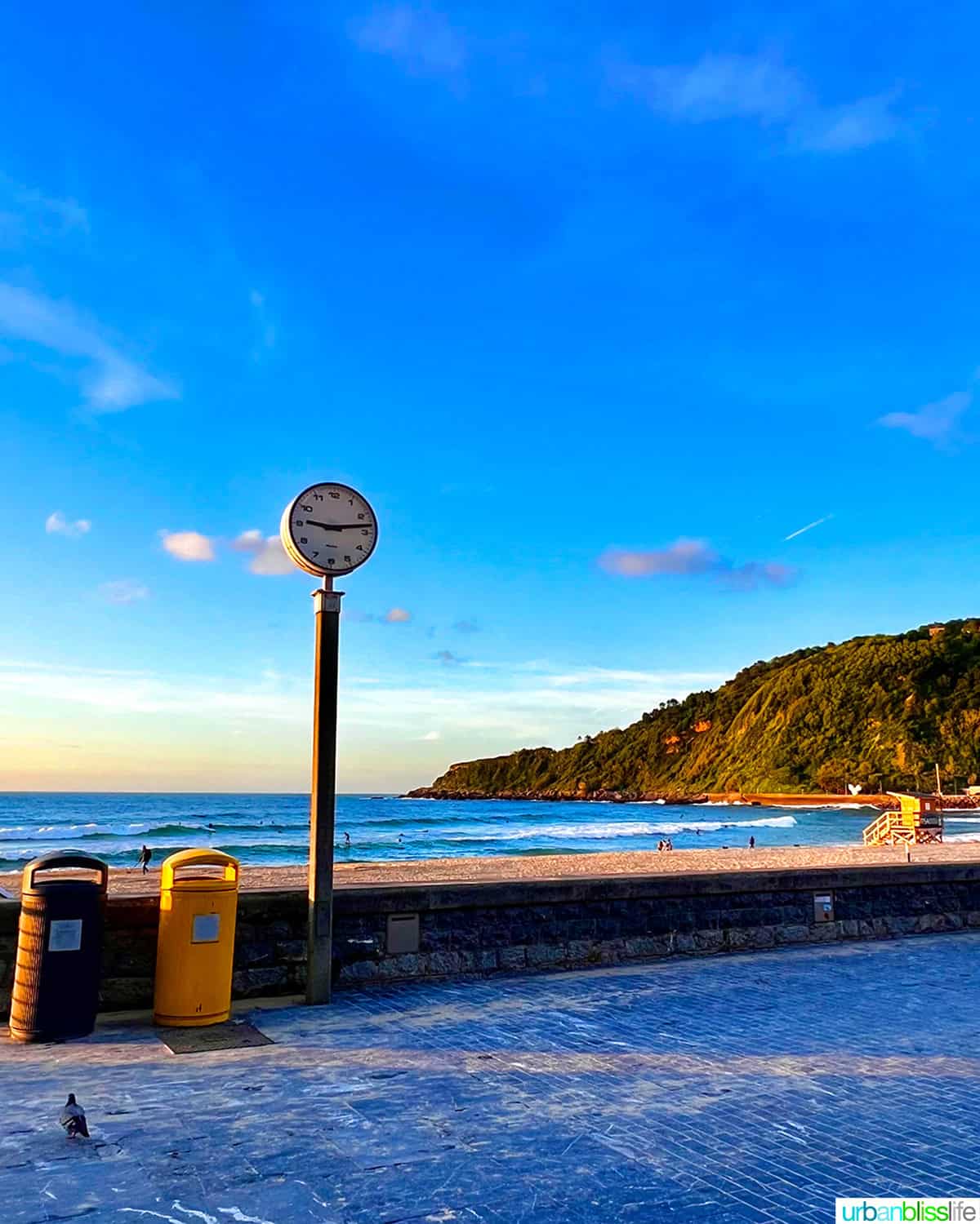 zurriola beach san sebastian spain
