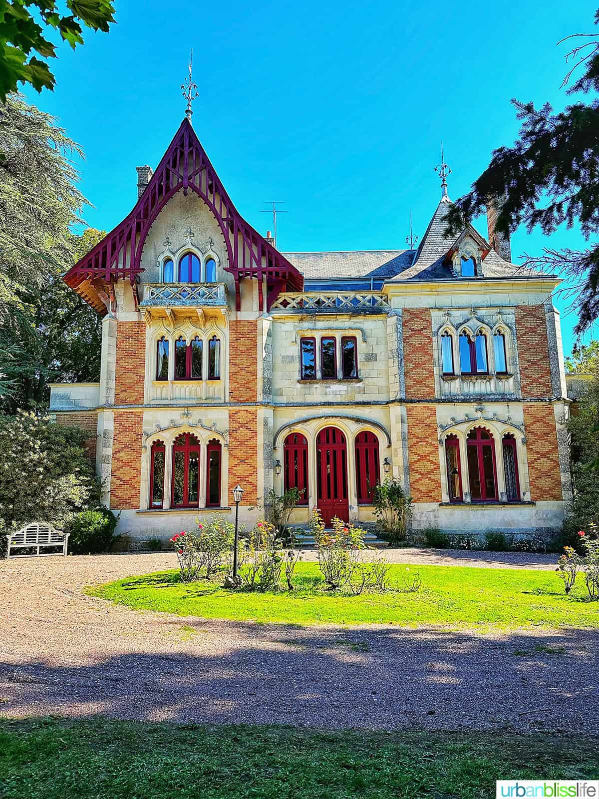 exterior at Chateau de Valcreuse in La Roche-Posay, France.