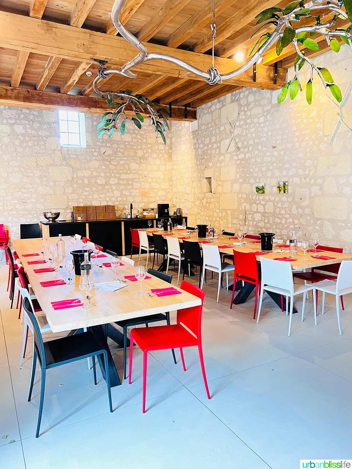 chateau de miniere tasting room
