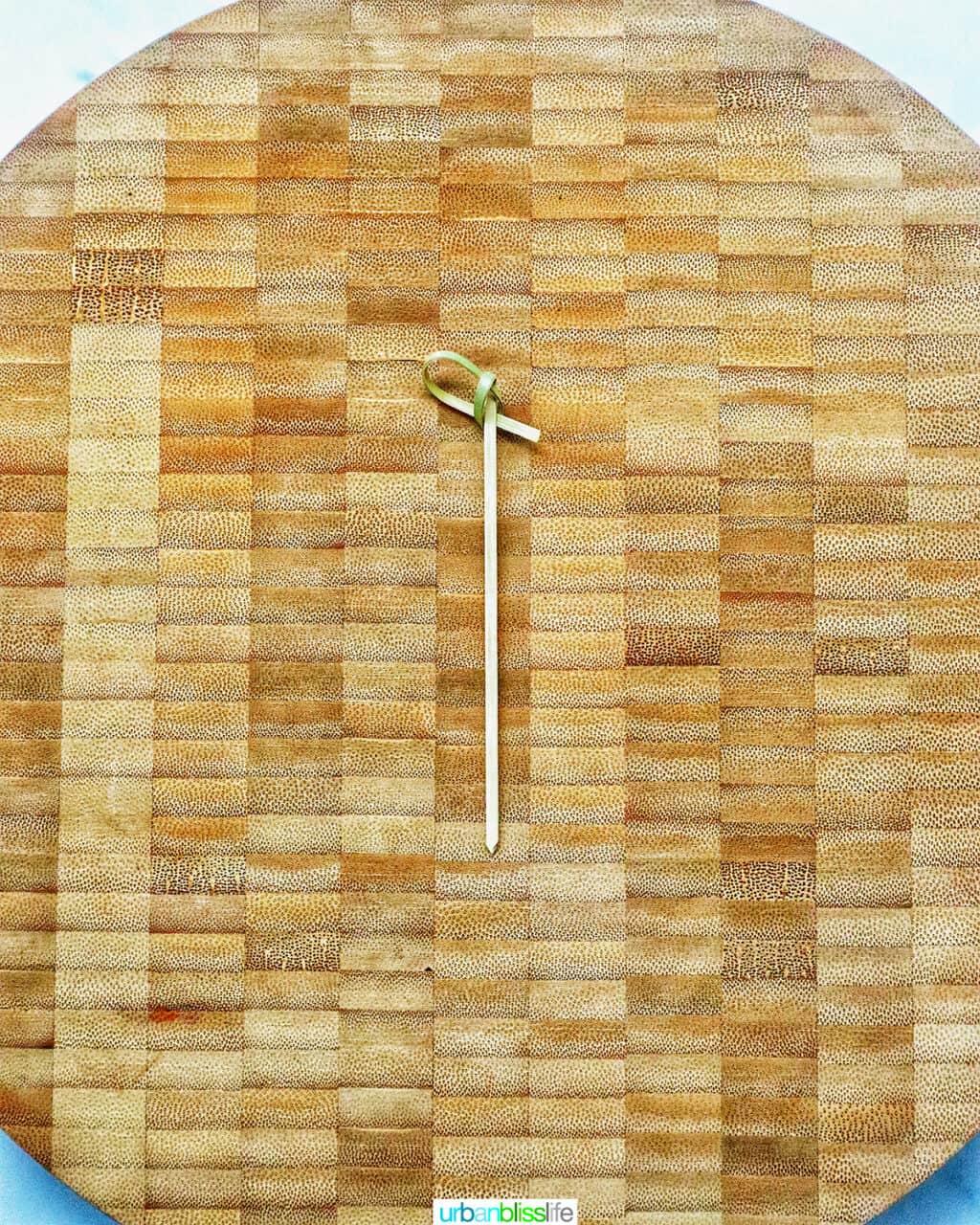 food pick on a cutting board.