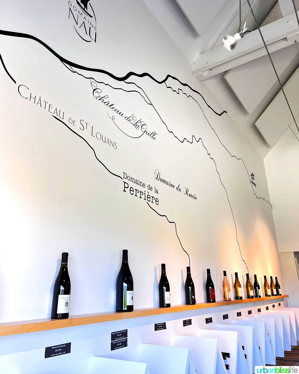 chateau de la grille wine wall